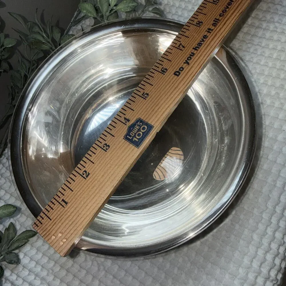 Vtg Gorham Silverplate Footed Pedestal Serving Bowl YC780 w Plastic Insert 8”